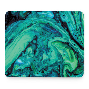 Turquoise Acid Melt Print Mouse Pad