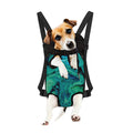 Turquoise Acid Melt Print Pet Carrier Backpack