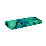 Turquoise Acid Melt Print Piano Keyboard Cover