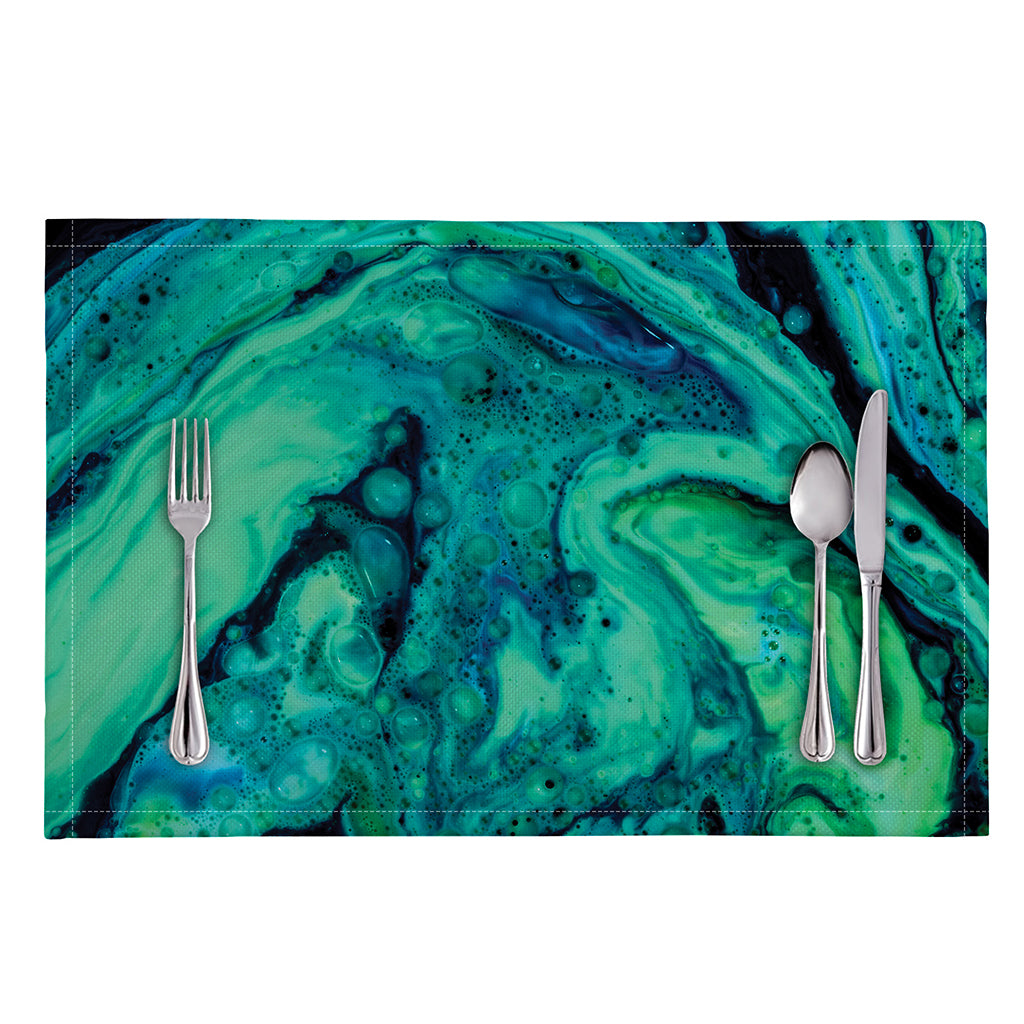 Turquoise Acid Melt Print Placemat