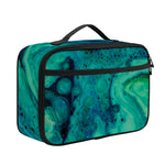 Turquoise Acid Melt Print Portable Lunch Bag