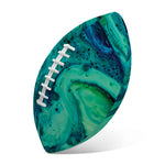 Turquoise Acid Melt Print Rugby Ball