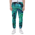 Turquoise Acid Melt Print Joggers