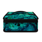 Turquoise Acid Melt Print Small Lunch Bag