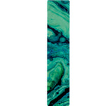 Turquoise Acid Melt Print Table Runner