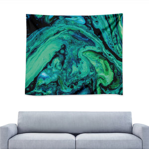 Turquoise Acid Melt Print Tapestry