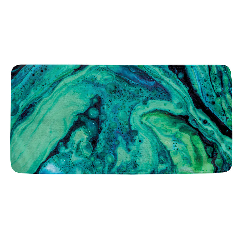 Turquoise Acid Melt Print Towel