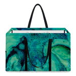 Turquoise Acid Melt Print Utility Tote Bag