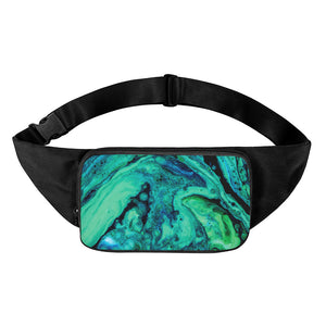 Turquoise Acid Melt Print Waist Bag