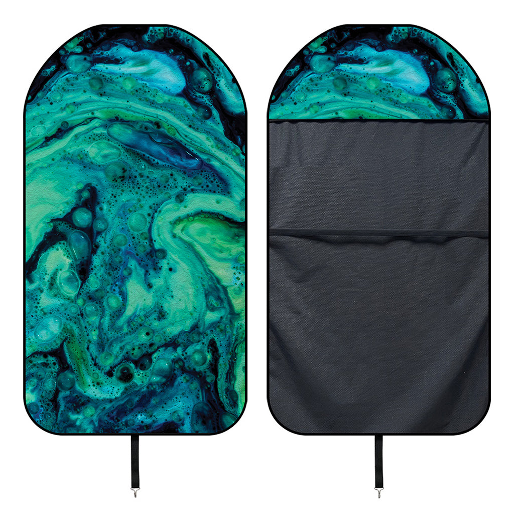 Turquoise Acid Melt Print Waterproof Car Seat Cover
