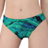 Turquoise Acid Melt Print Women's Panties