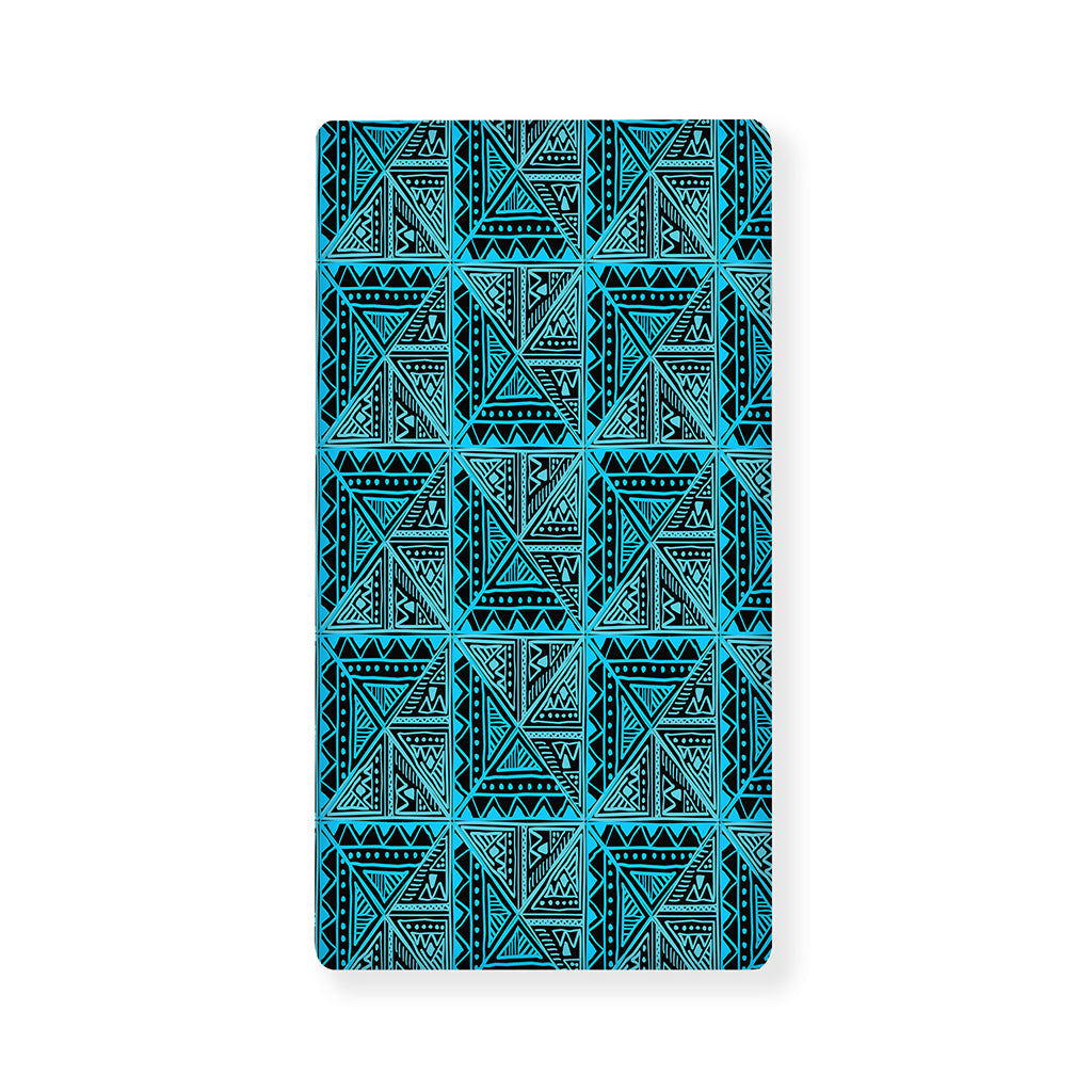 Turquoise African Ethnic Pattern Print Baby Crib Sheet