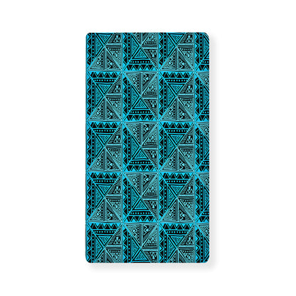 Turquoise African Ethnic Pattern Print Baby Crib Sheet