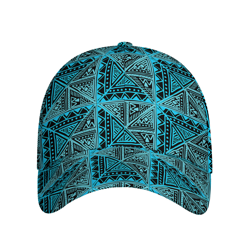 Turquoise African Ethnic Pattern Print Baseball Cap