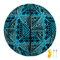Turquoise African Ethnic Pattern Print Basketball