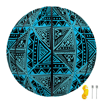 Turquoise African Ethnic Pattern Print Basketball