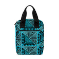 Turquoise African Ethnic Pattern Print Bible Tote Bag