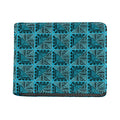 Turquoise African Ethnic Pattern Print Bifold Wallet