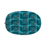 Turquoise African Ethnic Pattern Print Car Side Mirror Covers