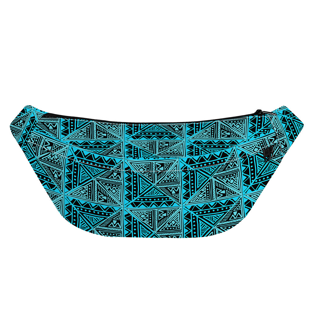 Turquoise African Ethnic Pattern Print Fanny Pack