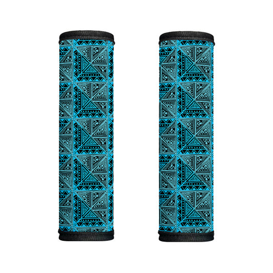 Turquoise African Ethnic Pattern Print Handle Covers