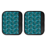 Turquoise African Ethnic Pattern Print Handle Covers