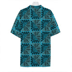 Turquoise African Ethnic Pattern Print Hawaiian Shirt