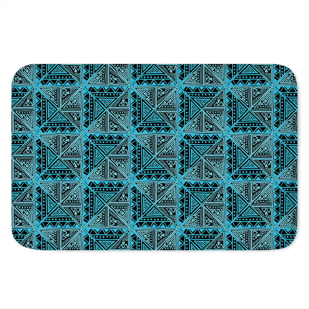 Turquoise African Ethnic Pattern Print Indoor Door Mat