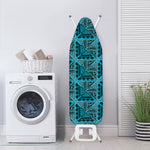 Turquoise African Ethnic Pattern Print Ironing Board Cover