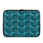 Turquoise African Ethnic Pattern Print Laptop Sleeve