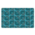 Turquoise African Ethnic Pattern Print Polyester Doormat