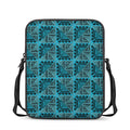 Turquoise African Ethnic Pattern Print Rectangular Crossbody Bag