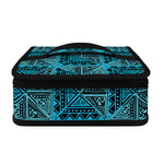 Turquoise African Ethnic Pattern Print Small Lunch Bag