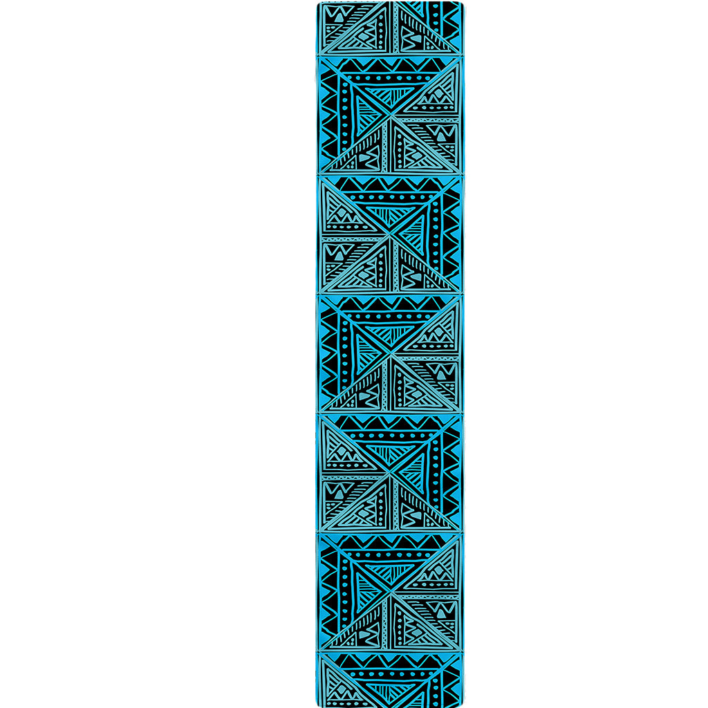 Turquoise African Ethnic Pattern Print Table Runner