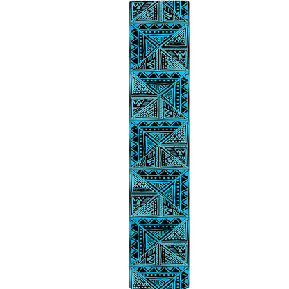 Turquoise African Ethnic Pattern Print Table Runner