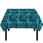 Turquoise African Ethnic Pattern Print Tablecloth