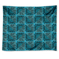 Turquoise African Ethnic Pattern Print Tapestry
