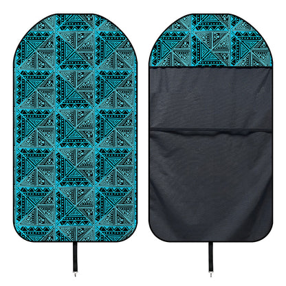 Turquoise African Ethnic Pattern Print Waterproof Car Seat Cover
