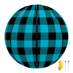 Turquoise And Black Buffalo Check Print Basketball