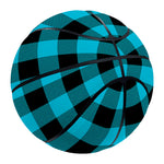 Turquoise And Black Buffalo Check Print Basketball