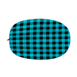 Turquoise And Black Buffalo Check Print Car Side Mirror Covers