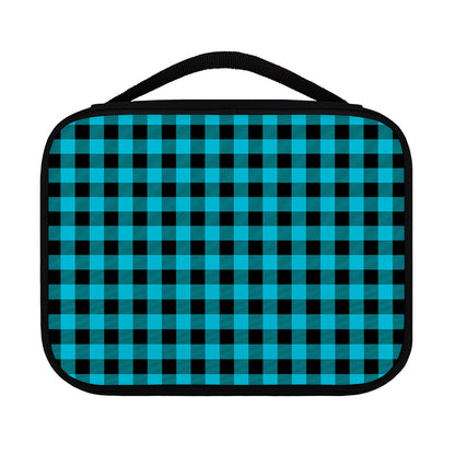 Turquoise And Black Buffalo Check Print Classic Bible Case