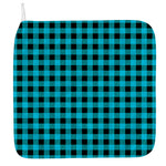 Turquoise And Black Buffalo Check Print Hand Towel