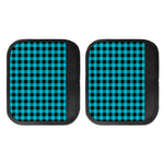 Turquoise And Black Buffalo Check Print Handle Covers