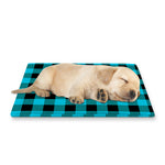 Turquoise And Black Buffalo Check Print Pet Cooling Mat Cover