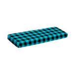 Turquoise And Black Buffalo Check Print Piano Keyboard Cover
