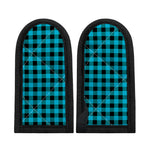 Turquoise And Black Buffalo Check Print Skillet Handle Cover