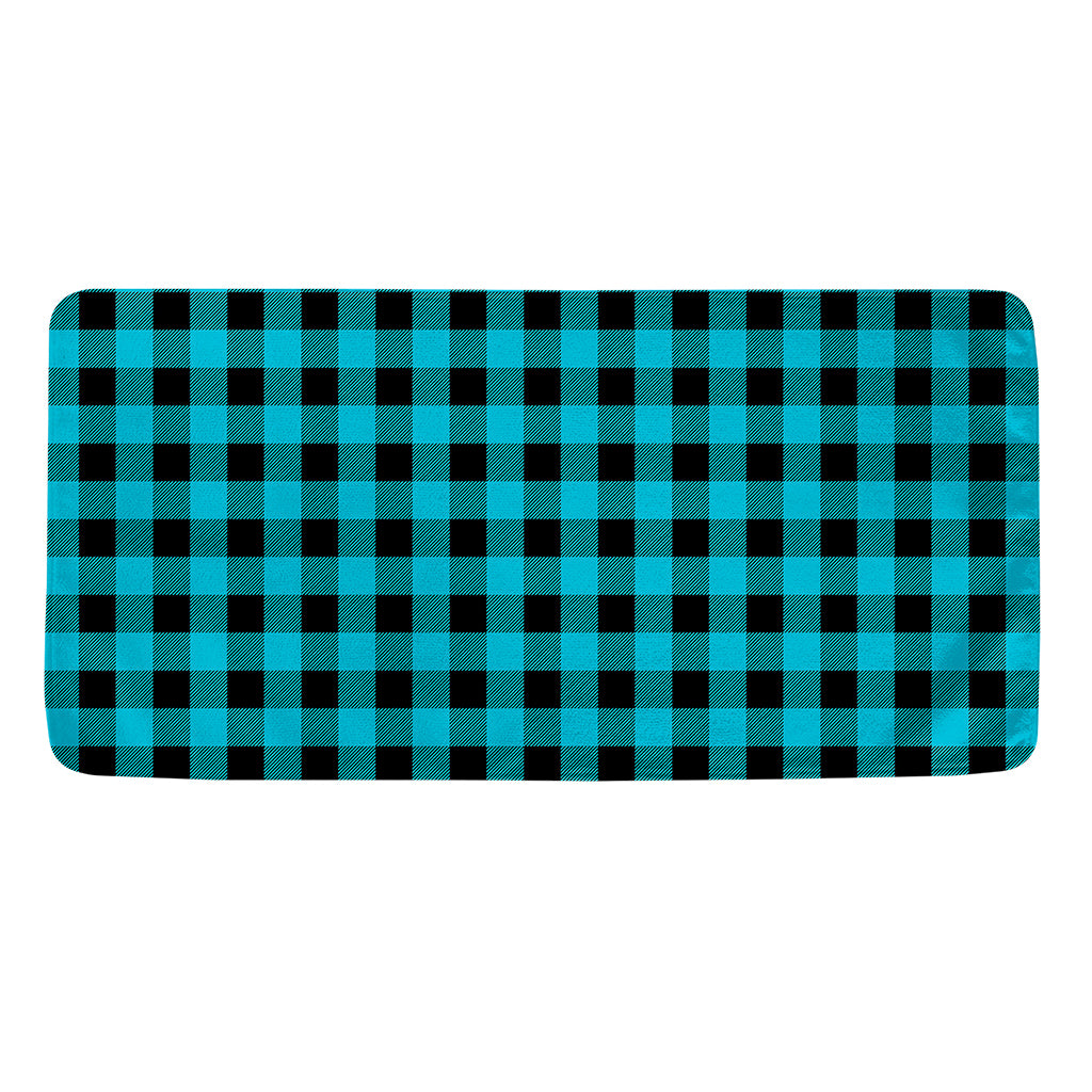 Turquoise And Black Buffalo Check Print Towel