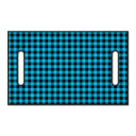 Turquoise And Black Check Pattern Print Golf Cart Seat Cover
