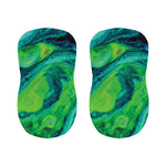 Turquoise And Green Acid Melt Print Bar Stool Covers